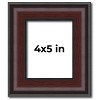 PosterPalooza | Photo Size Linear Brown Picture Frame - UV Acrylic, Foam Board Backing, Hanging Hardware - 2 of 4