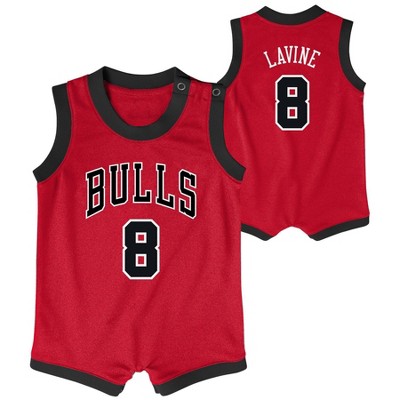 NBA Chicago Bulls Baby Boys' Bodysuit - 0-3M