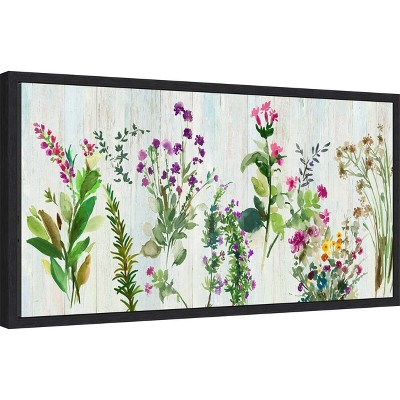 Forest Treasure Watercolor Floral Canvas Wall Art Print