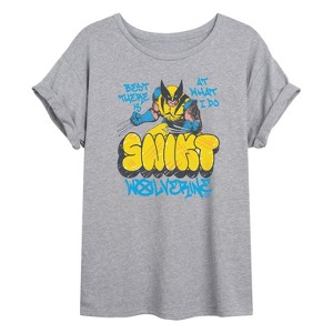 Women's - Marvel -  Oversized Graphic T-Shirt - 1 of 4