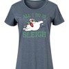 Women's - Frosty The Snowman - Christmas Graphic T-shirt Dress - 2 of 4