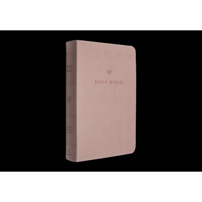 ESV Large Print Personal Size Bible, Red Letter (Trutone, Blush Rose) - (Leather Bound)