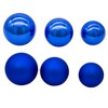 Kurt Adler 60-80MM Shiny and Matte Blue Balls, 20 Piece Set - 4 of 4