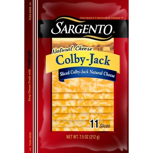 Sargento Colby Jack Sliced Colby & Monterey Jack Natural Cheese - 7.5oz ...