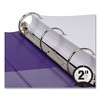 Samsill Earth’s Choice Plant-Based Durable Fashion View Binder, 3 Rings, 2" Capacity, 11 x 8.5, Purple, 2/Pack - image 3 of 4