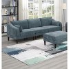 NicBex Couches for Living Room 6pcs Modular Sectional Sofa Set Modern Upholstered Sofa Couch 4x One Arm Chairs 1x Armless Chair 1x Ottoman, Grayish - 2 of 4