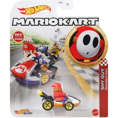 Hot Wheels Mario Kart 1:64 Scale Shy Guy Standard Kart Collectible Vehicle