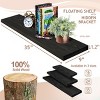 Sorbus 2 Pack 35” Solid Wood Floating Shelves - for Bathroom Decor, Books, Bedroom & Living Room - 3 of 4