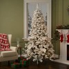 Northlight 7.5' Unlit Artificial Christmas Tree Heavily Flocked Pine Medium - Unlit - 3 of 3