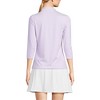 Lands' End Women's 3/4 Sleeve Active Polo Shirt - 2 of 3
