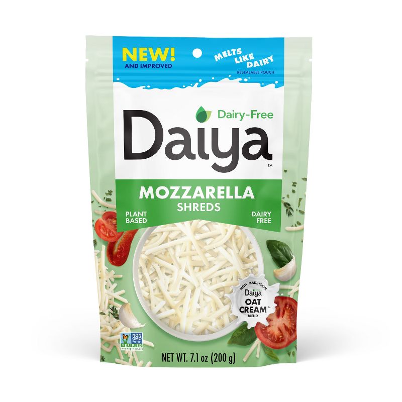 Daiya Dairy-Free Cutting Board Shredded Mozzarella Cheese - 7.1oz, 1 of 9
