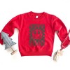 The Juniper Shop Christmas Cutie Checkered Youth Ultra-Soft Graphic Sweatshirt - M - Red - 2 of 3