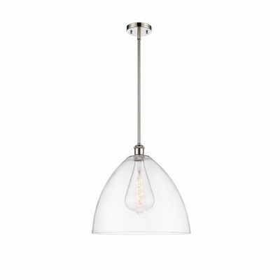 Bristol Glass - 1 Light Pendant In Industrial Style-16.75 Inches Tall and 16 Inches Wide