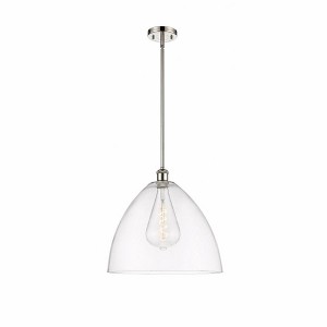 Innovations Lighting Bristol Glass 1 - Light Pendant in  Polished Nickel - 1 of 1