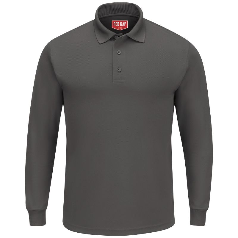 Red Kap Men's Long Sleeve Performance Knit Polo, 1 of 2