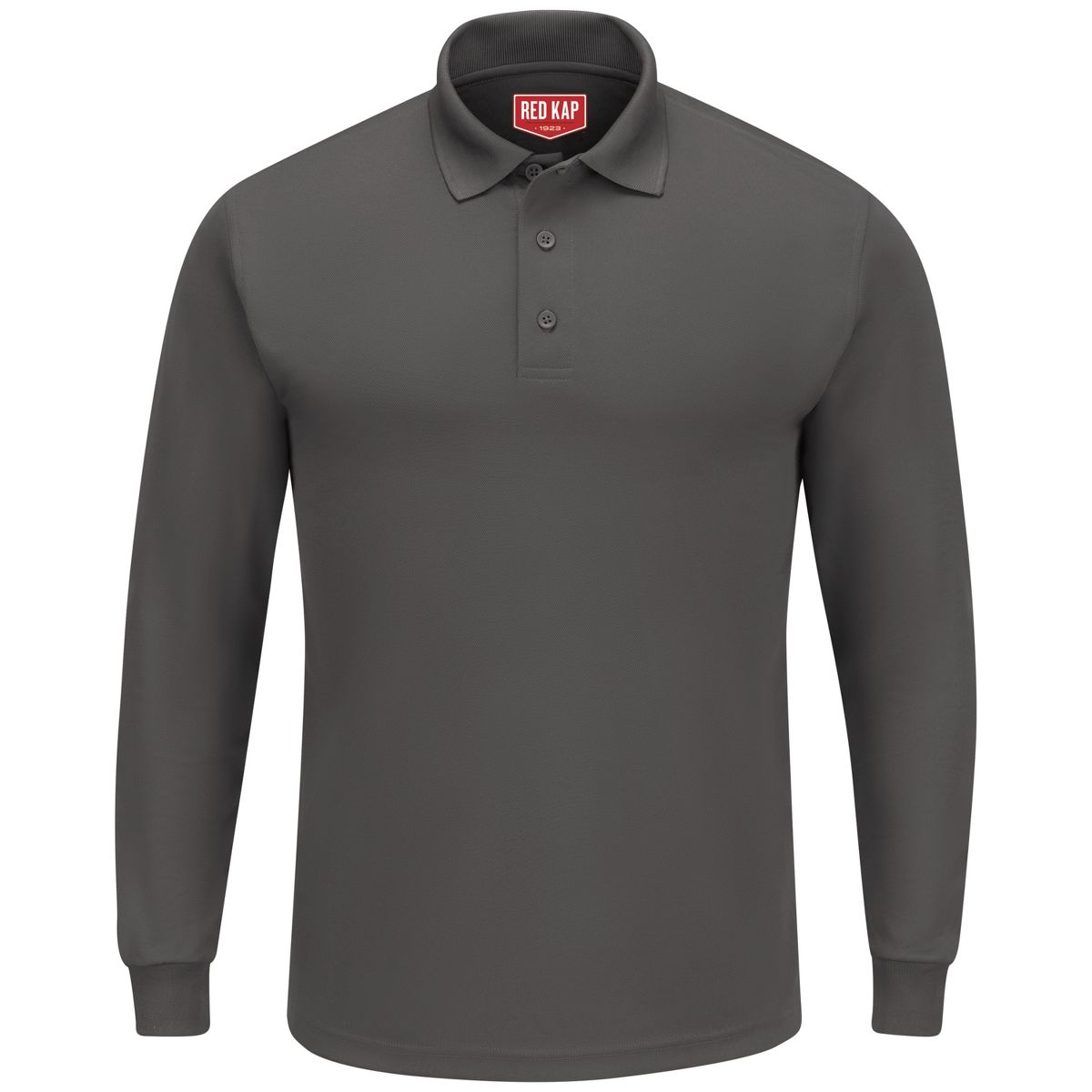 Red Kap Men's Long Sleeve Performance Knit Polo - thumbnail 2