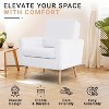 Home Imports Emporium Teddy Fleece Accent Chair for Living Room in White - 2 of 4
