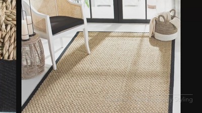 Natural Brown Hand-Knotted Cotton Area Rug 8' x 10'