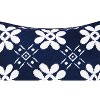 C&F Home 18" x 18" Navy Tile Needlepoint Pillow - 2 of 4