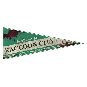 Fanattik Resident Evil Welcome To Raccoon City Wall Pennant - 1 of 3