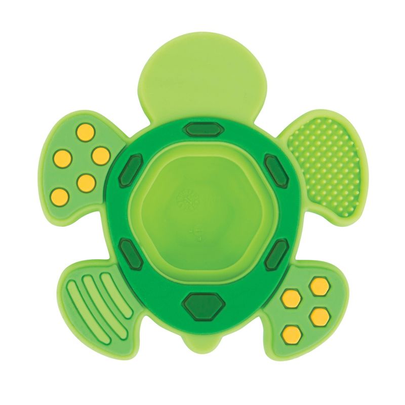 Nuby Teethe N&#39; Pop Sensory Play Silicone Teether for Babies - Turtle Design, 4 of 9