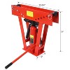 12 Ton Manual Hydraulic Pipe Bender With 6 Dies(1/2", 3/4", 1", 1-1/4", 1-1/2", 2"), Adjustable Rollers For 90-180° Bending - 4 of 4