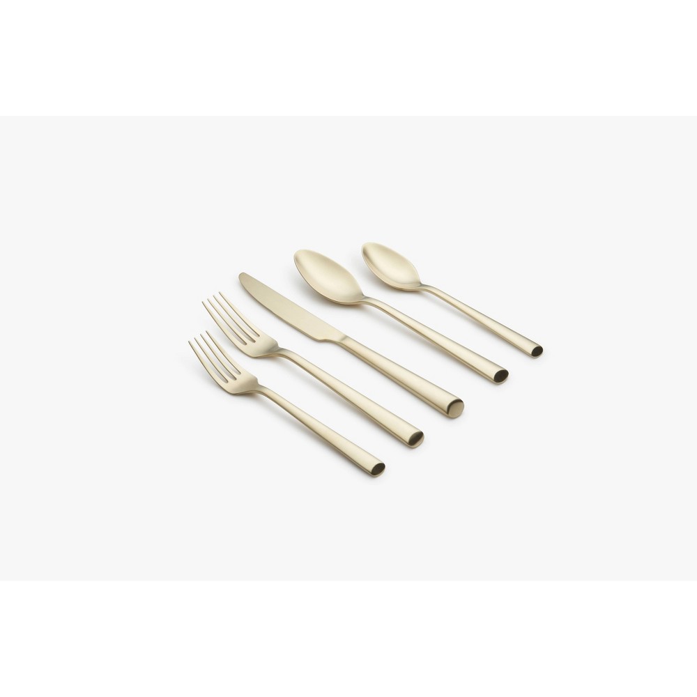 Photos - Other Appliances 20pc Gilda Champagne Satin Flatware Set - Cambridge Silversmiths