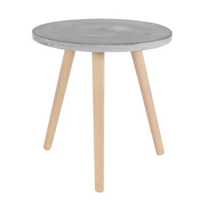 Wood Fiber Clay Patio Accent Table - Olivia & May