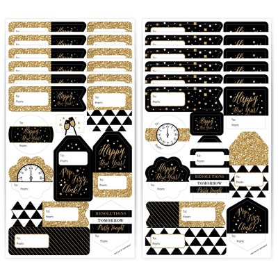 Gold Glitter Circles Printable Planner Stickers