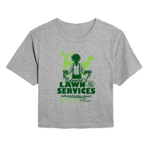 Women's - Edward Scissorhands - Edwards Lawn Services Cropped Graphic T-Shirt - 1 of 4