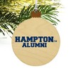 Hampton University Pirates Alumn Wood Christmas Tree Holiday Ornament - 4 of 4