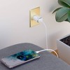 Just Wireless 20W 1-Port USB-C Home Charger with 6' USB-C to USB-C Cable - White - 2 of 4