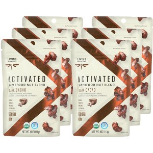Living Intentions Activated Organic Dark Cacao Superfood Nut Blend - Case of 6/4 oz - 1 of 4