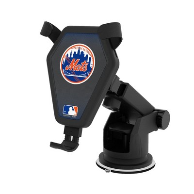 Keyscaper New York Mets Linen 10-Watt Wireless Car Charger