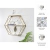 Sagebrook Home 4" Crystal Orb Decor - Contemporary Elegant Clear Frosted Round Crystal Decorative Table or Desk Accent - 4 of 4