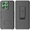 Nakedcellphone Combo for Motorola Moto G Power 5G 2025 Phone - Slim Case and Belt Clip Holster - Black - 2 of 4