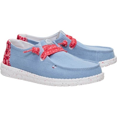 Обувь HEYDUDE Women Wendy Americana Paisley, 4thof July Patriotic Shoes , Faded Denim/Multi, W9 — фото 2