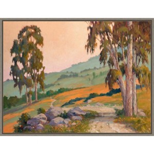 Amanti Art Poppy Hill Path and Trees by Ed Penniman Canvas Wall Art Print Framed 24 x 18-in. - 1 of 4