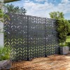 SpassWay 72"H 47"W Outdoor Metal Garden Trellis Privacy Screen Lattice Panel Indoor Room Divider - 4 of 4