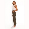 Petal and Pup Georgette High Waisted Straight Leg Pants - Olive XL - 2 of 4