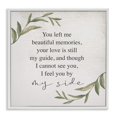 Stupell Industries Grieving Inspirational Heartfelt Phrase, 17" x 17"