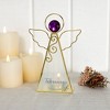 Pavilion Gift Company- February - 6.5" Angel Tealight Candle Holder Religion Faith Birthday Zodiac Aquarius Pisces Birthstone Gift - 2 of 4