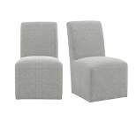Set of 2 Cade Upholstered Side Chairs Gray - Picket House Furnishings