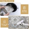 Acekool 9x12 Washable Area Rug, Soft Non-Slip Oriental Medallion Carpet, No Shedding Large Floor Mat for Living Room Bedroom Dining Room, Grey - 2 of 4