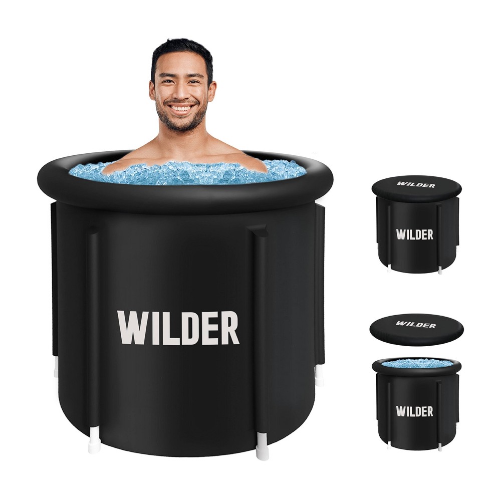 Wilder Portable Ice Bath Tub for Cold Plunge Therapy 29.5'' x 31.5'' - 86 Gallon Capacity A box’s of 4 