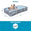 Bestway Steel ProRectangular Metal Frame Above Ground Outdoor Backyard Swimming Pool - 3 of 4