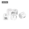 Unique Bargains Plastic Fit 0.14 Inch Rod Round Clothes Hanger Marker Size Tag 100 Pcs - 3 of 4