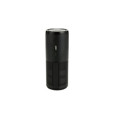 Black Ionic Odor Absorbing Portable Air Purifier with HEPA Filter