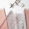 Bacati - Petals/Floral Girls Muslin 2 pack Security Blankets  Coral - 2 of 4