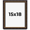 PosterPalooza | Modern Shadow Box 1" Depth Brown Picture Frame - UV Acrylic, Backing, Hanging Hardware - 2 of 4